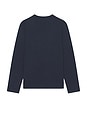 view 2 of 5 Peter Long Sleeve Pullover Sweater in Deep Teal Melange