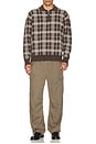 view 5 of 5 Klaus Zip Polo Sweater in Chocolate Plaid