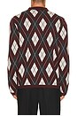 view 2 of 4 Callum Cashmere Argyle Polo in Fig Multi