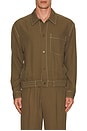 view 1 of 5 Keith Blouson Shirt Jacket in Olive