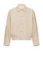 view 3 of 4 Archibald Blouson Shirt Jacket in Natural Linen