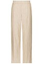 view 1 of 5 Duncan Single Pleat Pull On Pants in Natural Linen