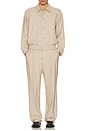 view 5 of 5 Duncan Single Pleat Pull On Pants in Natural Linen