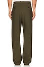 view 3 of 5 Julian Pleated Trouser in Dark Olive