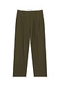 view 5 of 5 Julian Pleated Trouser in Dark Olive