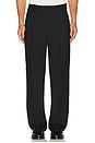 view 1 of 5 Julian Pleated Trouser in Black