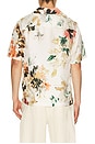 view 2 of 4 Casper Printed Silk Shirt in Ivory Watercolor Floral
