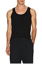 view 1 of 4 Idris Ribbed Tank in Black