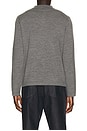 view 2 of 5 Reynolds Long Sleeve Polo in Charcoal Melange
