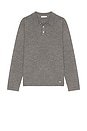 view 4 of 5 Reynolds Long Sleeve Polo in Charcoal Melange