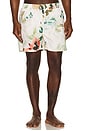 view 1 of 4 Lowell Swim Shorts in Ivory Watercolor Floral