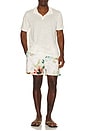 view 3 of 4 Lowell Swim Shorts in Ivory Watercolor Floral