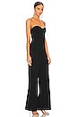 view 3 of 4 Rebecca Bustier Jumpsuit in Black