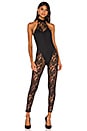 view 2 of 4 x REVOLVE Halter Catsuit in Black Lace