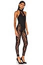 view 3 of 4 x REVOLVE Halter Catsuit in Black Lace