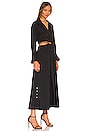 view 2 of 3 ROBE ALEX CUTOUT in Black