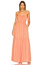 view 4 of 4 МАКСИ ПЛАТЬЕ LISA in Papaya