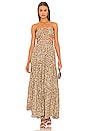 view 1 of 3 Laurel Cut Out Maxi Dress in Palm Leaf Coffee