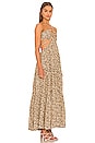 view 2 of 3 Laurel Cut Out Maxi Dress in Palm Leaf Coffee