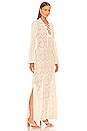 view 2 of 3 Zara Crochet Lace Up Maxi in Ceramic