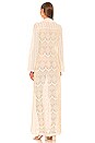 view 3 of 3 Zara Crochet Lace Up Maxi in Ceramic