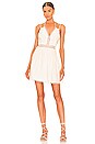 view 1 of 3 Trista Summer Lace Up Mini Dress in White