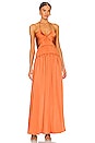 view 1 of 3 Clementine Halter Dress in Burnt Sienna