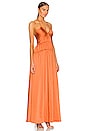 view 2 of 3 Clementine Halter Dress in Burnt Sienna