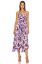 view 1 of 3 Portia Floral Print Dress in Lavender Print