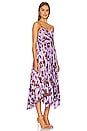view 2 of 3 Portia Floral Print Dress in Lavender Print