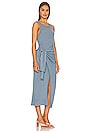 view 2 of 3 Flynn Wrap Cashmere Dress in Slate