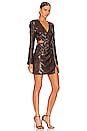 view 2 of 5 Conrad Hammered Sequin Mini Dress in Sable