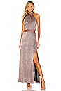 view 1 of 4 MAXIVESTIDO VERA in Copper Metallic