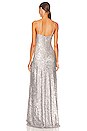 view 3 of 4 Finley Hammered Sequins Gown in Silver