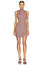view 1 of 4 Cade Lace Up Dress in Mahogany Multi