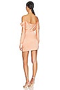 view 3 of 3 Velma Off Shoulder Draped Mini Dress in Sherbert