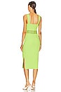 view 3 of 3 Loren Crochet Rings Midi Dress in Lime