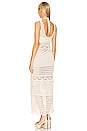 view 3 of 3 Cory Hand Crochet Multi Stitch Cut Out Maxi Dress in Ivory