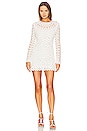 view 1 of 3 Mccall Cage Crochet Embroidery Mini Dress in White