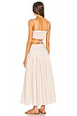 view 3 of 3 Rem Pleated Cutout Maxi Dress in Egret