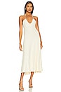 view 1 of 4 Sadira Crystal Halter Midi Dress in Ivory