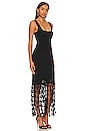 view 2 of 3 VESTIDO CON FLECOS SIGNA in Black
