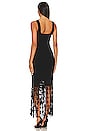 view 3 of 3 VESTIDO CON FLECOS SIGNA in Black