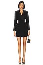 view 1 of 3 Wilma Cut Out Shawl Blazer Dress in Black