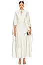 view 1 of 3 Amory Cape Dress in Ivory