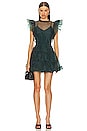 view 1 of 3 Monique Ruffle Dress in Emerald
