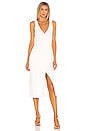 view 1 of 3 Deep Rib Wrap Dress in White