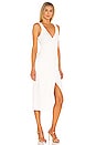 view 2 of 3 Deep Rib Wrap Dress in White