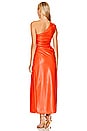 view 3 of 3 Orson One Shoulder Gown in Flame