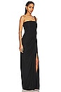 view 2 of 4 Sone Twisted One Shoulder Gown in Black